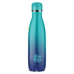 Bidon Coolpack ze stali nierdzewnej, Ombre Granatowy/Zielony, 500ml